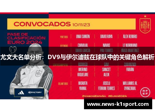 尤文大名单分析：DV9与伊尔迪兹在球队中的关键角色解析